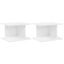 vidaXL Éjjeli asztal 2 pcs Fehér 40 x 30 x 25 cm Faanyag