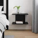 vidaXL Éjjeli asztal Fekete tölgy 40 x 30 x 25 cm Faanyag