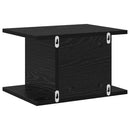 vidaXL Éjjeli asztal 2 pcs Fekete tölgy 40 x 30 x 25 cm Faanyag
