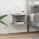 vidaXL Éjjeli asztal 2 pcs Beton Szürke 40 x 30 x 25 cm Faanyag