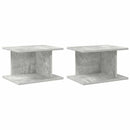 vidaXL Éjjeli asztal 2 pcs Beton Szürke 40 x 30 x 25 cm Faanyag