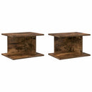 vidaXL Éjjeli asztal 2 pcs Füstölt tölgy 40 x 30 x 25 cm Faanyag
