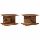 vidaXL Éjjeli asztal 2 pcs Öreg fa 40 x 30 x 25 cm Faanyag