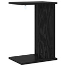 vidaXL Végasztal Fekete tölgy 35 x 25 x 50 cm Faanyag