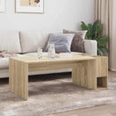 vidaXL Dohányzóasztal Sonoma tölgy 101,5 x 50 x 37 cm Szerelt Fa