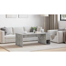 vidaXL Dohányzóasztal Beton Szürke 101,5 x 50 x 37 cm Faanyag