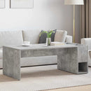 vidaXL Dohányzóasztal Beton Szürke 101,5 x 50 x 37 cm Szerelt Fa