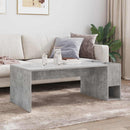 vidaXL Dohányzóasztal Beton Szürke 101,5 x 50 x 37 cm Faanyag
