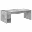 vidaXL Dohányzóasztal Beton Szürke 101,5 x 50 x 37 cm Szerelt Fa