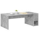 vidaXL Dohányzóasztal Beton Szürke 101,5 x 50 x 37 cm Szerelt Fa