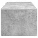vidaXL Dohányzóasztal Beton Szürke 101,5 x 50 x 37 cm Szerelt Fa