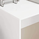 vidaXL Asztal Fehér Szerelt Fa 109 x 50 x 78 cm