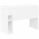 vidaXL Asztal Fehér Szerelt Fa 109 x 50 x 78 cm