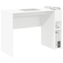 vidaXL Asztal Fehér Szerelt Fa 109 x 50 x 78 cm