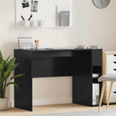 vidaXL Asztal Fekete tölgy 109 x 50 x 78 cm Faanyag