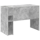 vidaXL Asztal Beton Szürke 109 x 50 x 78 cm Faanyag