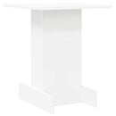 vidaXL Végasztal Fehér 44,5 x 45 x 55 cm Faanyag