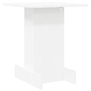 vidaXL Végasztal Fehér 44,5 x 45 x 55 cm Szerelt Fa