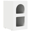 vidaXL Éjjeli asztal Fehér 29.5 x 35 x 50 cm Faanyag