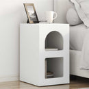 vidaXL Éjjeli asztal ELST 2 db Fehér 29,5 x 33,5 x 50 cm Faanyag