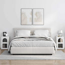 vidaXL Éjjeli asztal 2 pcs Fehér 29.5 x 35 x 50 cm Faanyag