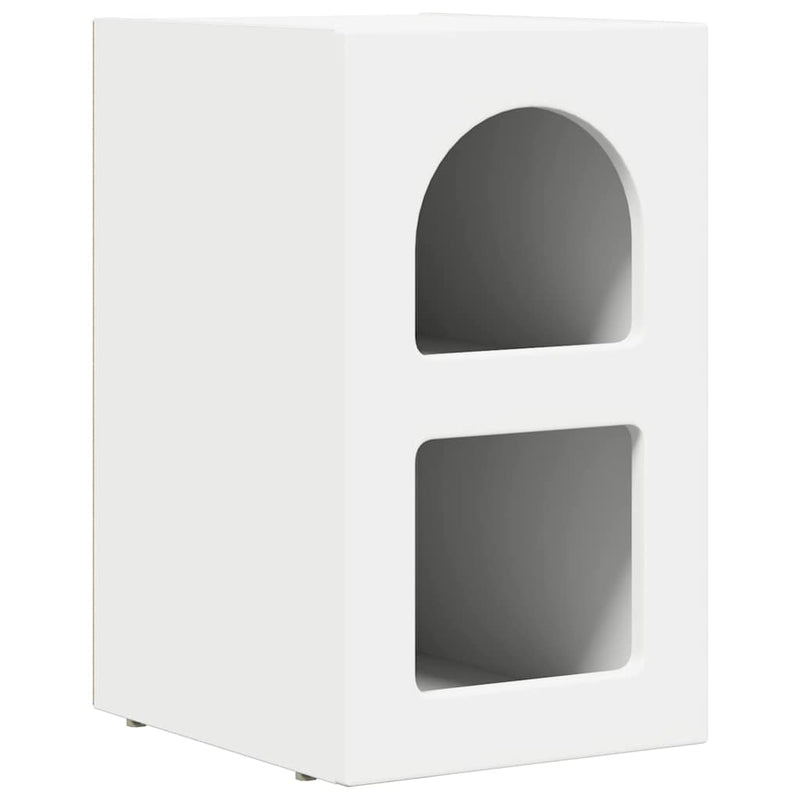 vidaXL Éjjeli asztal 2 pcs Fehér 29.5 x 35 x 50 cm Faanyag