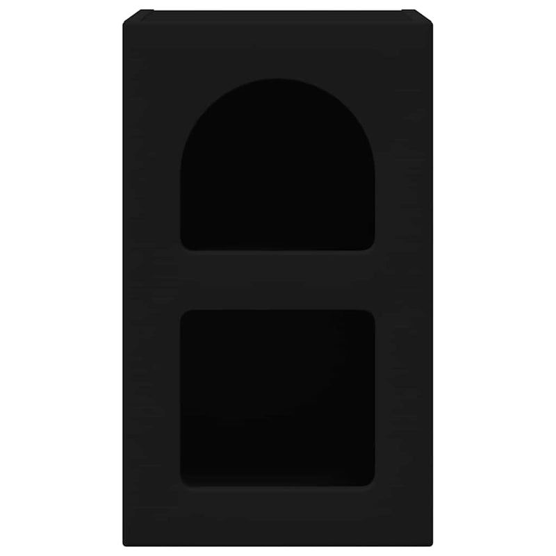 vidaXL Éjjeli asztal Fekete 29.5 x 35 x 50 cm Faanyag