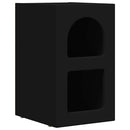 vidaXL Éjjeli asztal ELST 2 db Fekete 29,5 x 33,5 x 50 cm Faanyag