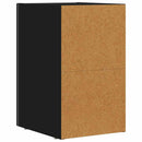 vidaXL Éjjeli asztal ELST 2 db Fekete 29,5 x 33,5 x 50 cm Faanyag