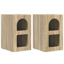 vidaXL Éjjeli asztal ELST 2 db Sonoma tölgy 29,5 x 33,5 x 50 cm