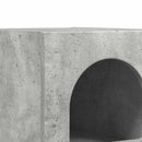 vidaXL Éjjeli asztal 2 pcs Beton Szürke 29,5 x 33,5 x 50 cm Faanyag