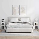 vidaXL Éjjeli asztal 2 pcs Magas Fényű Fehér 29.5 x 35 x 50 cm Faanyag