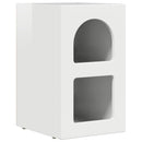 vidaXL Éjjeli asztal 2 pcs Magas Fényű Fehér 29.5 x 35 x 50 cm Faanyag