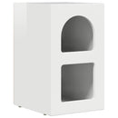 vidaXL Éjjeli asztal ELST 2 db Magas Fényű Fehér 29,5 x 33,5 x 50 cm