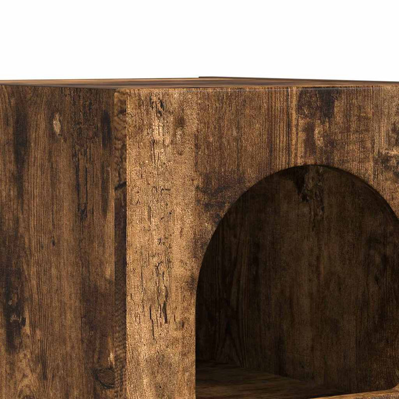 vidaXL Éjjeli asztal Füstölt tölgy 29.5 x 35 x 50 cm Faanyag