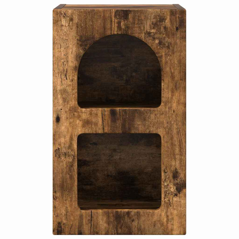 vidaXL Éjjeli asztal Füstölt tölgy 29.5 x 35 x 50 cm Faanyag