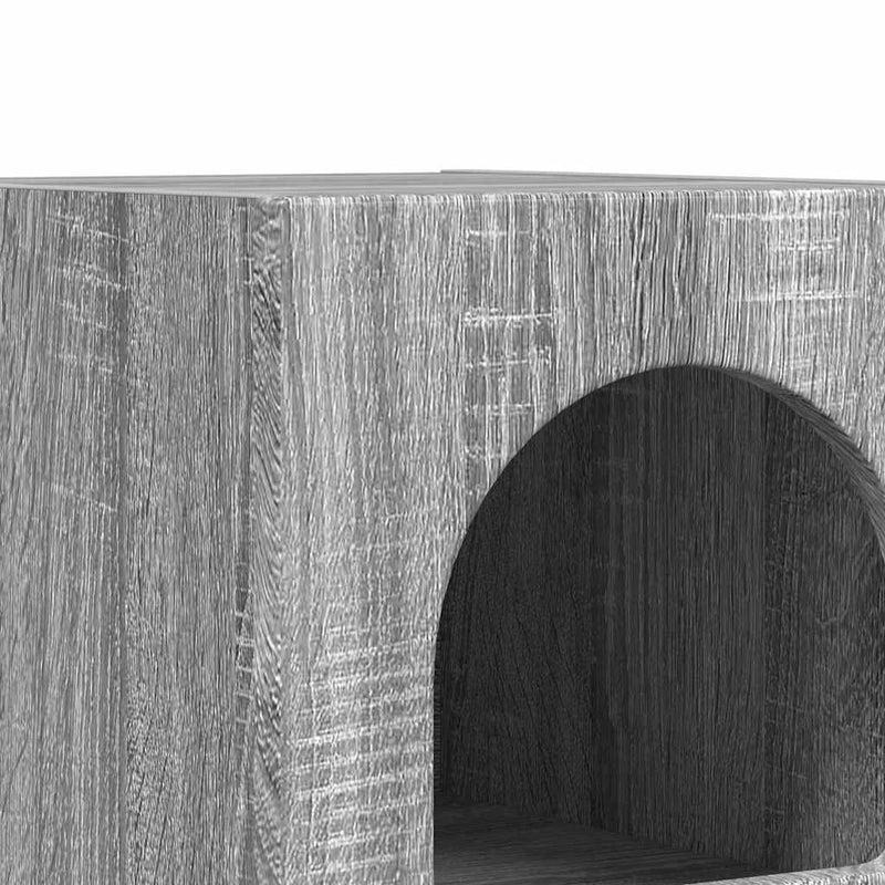 vidaXL Éjjeli asztal Szürke Sonoma 29.5 x 35 x 50 cm Faanyag