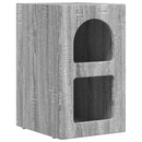 vidaXL Éjjeli asztal Szürke Sonoma 29.5 x 35 x 50 cm Faanyag