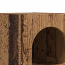 vidaXL Éjjeli asztal ELST 2 db Öreg fa 29,5 x 33,5 x 50 cm Faanyag