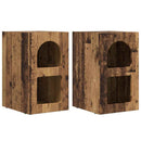 vidaXL Éjjeli asztal ELST 2 db Öreg fa 29,5 x 33,5 x 50 cm Faanyag