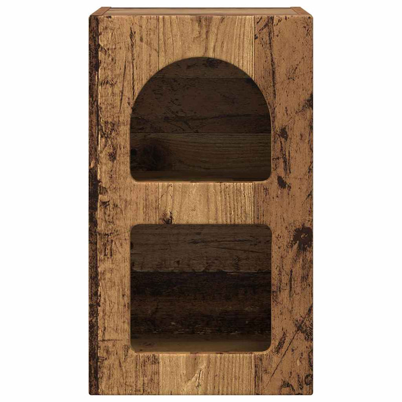 vidaXL Éjjeli asztal 2 pcs Öreg fa 29.5 x 35 x 50 cm Faanyag