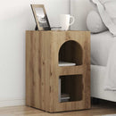 vidaXL Éjjeli asztal ELST 2 db Artisan tölgy 29,5 x 33,5 x 50 cm
