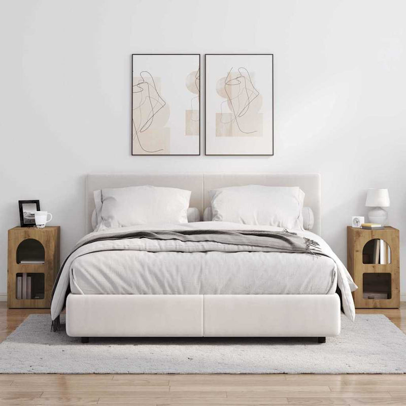 vidaXL Éjjeli asztal 2 pcs Artisan tölgy 29.5 x 35 x 50 cm Faanyag