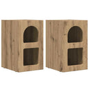 vidaXL Éjjeli asztal ELST 2 db Artisan tölgy 29,5 x 33,5 x 50 cm
