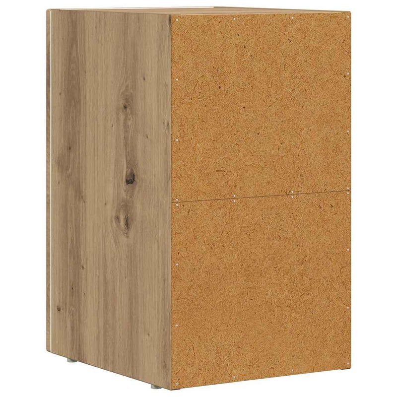 vidaXL Éjjeli asztal 2 pcs Artisan tölgy 29.5 x 35 x 50 cm Faanyag