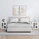 vidaXL Éjjeli asztal 2 pcs Fehér 40 x 35 x 50 cm Faanyag