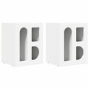 vidaXL Éjjeli asztal 2 pcs Fehér 40 x 35 x 50 cm Faanyag