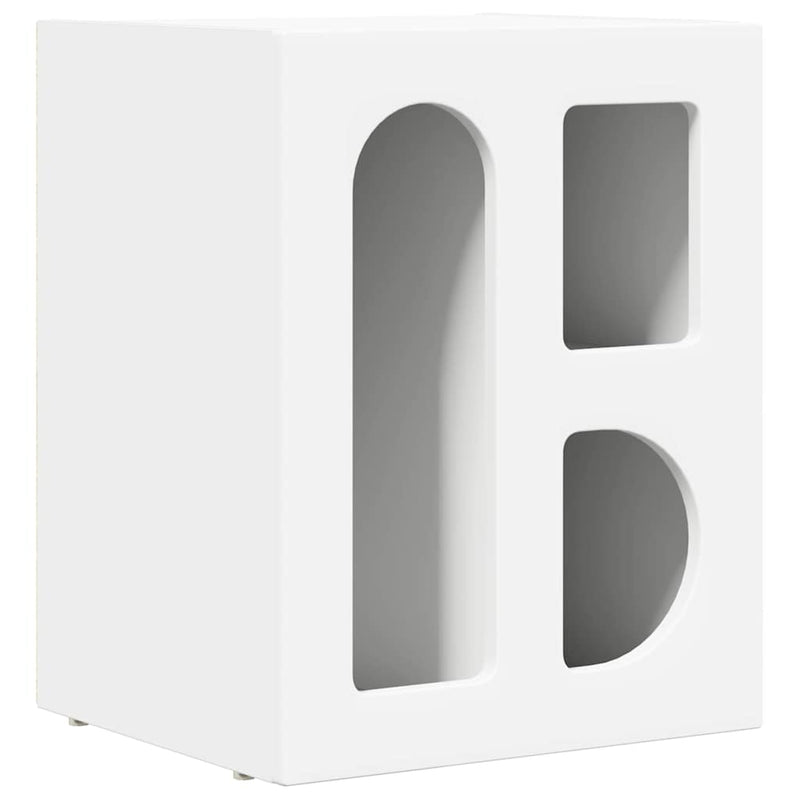 vidaXL Éjjeli asztal 2 pcs Fehér 40 x 35 x 50 cm Faanyag