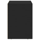 vidaXL Éjjeli asztal ELST Fekete 40 x 35 x 50 cm Szerelt Fa