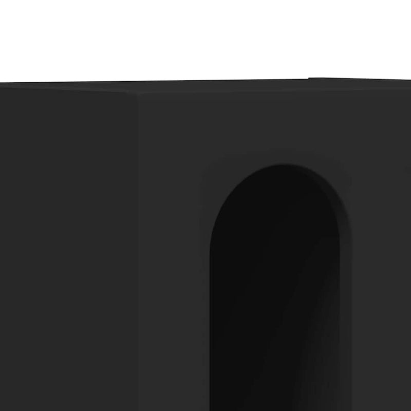 vidaXL Éjjeli asztal 2 pcs Fekete 40 x 35 x 50 cm Faanyag